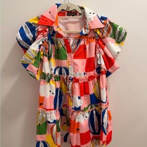 Colorful Patchwork Mini Dress
